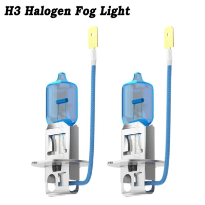 H3 Halogen 12V 55W Super Bright Upgrade Headlight Bulb - Pack of 2 - Image 1 of 4