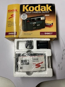 Vintage Kodak S100 EF Series 35MM Film Camera Point & Shoot Black - Picture 1 of 1