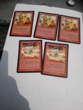 MTG Red Judgement cards x5. Swirling Sandstorm x2 & 3x Flaring Pain