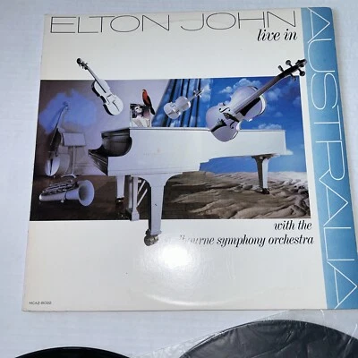ELTON JOHN LIVE IN AUSTRALIA WITH THE MELBOURNE SYMPHONY ORCHESTRA ~ DOUBLE LP - Image 1 of 4