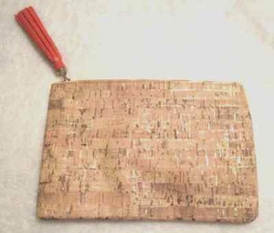 Mary Kay Paradise Calling Collection Cork-Look Small Make Up Bag - 9" x 6" x 1" - Picture 1 of 1