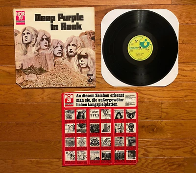 Deep Purple - In Rock LP Harvest SHZE 288 1970 Germany Pressing Gatefold Foto 1 de 4