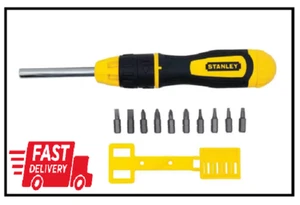 3 In. Multi-bit Ratcheting Screwdriver | Stanley Bits Bit with Tools Inch Set - Picture 1 of 2