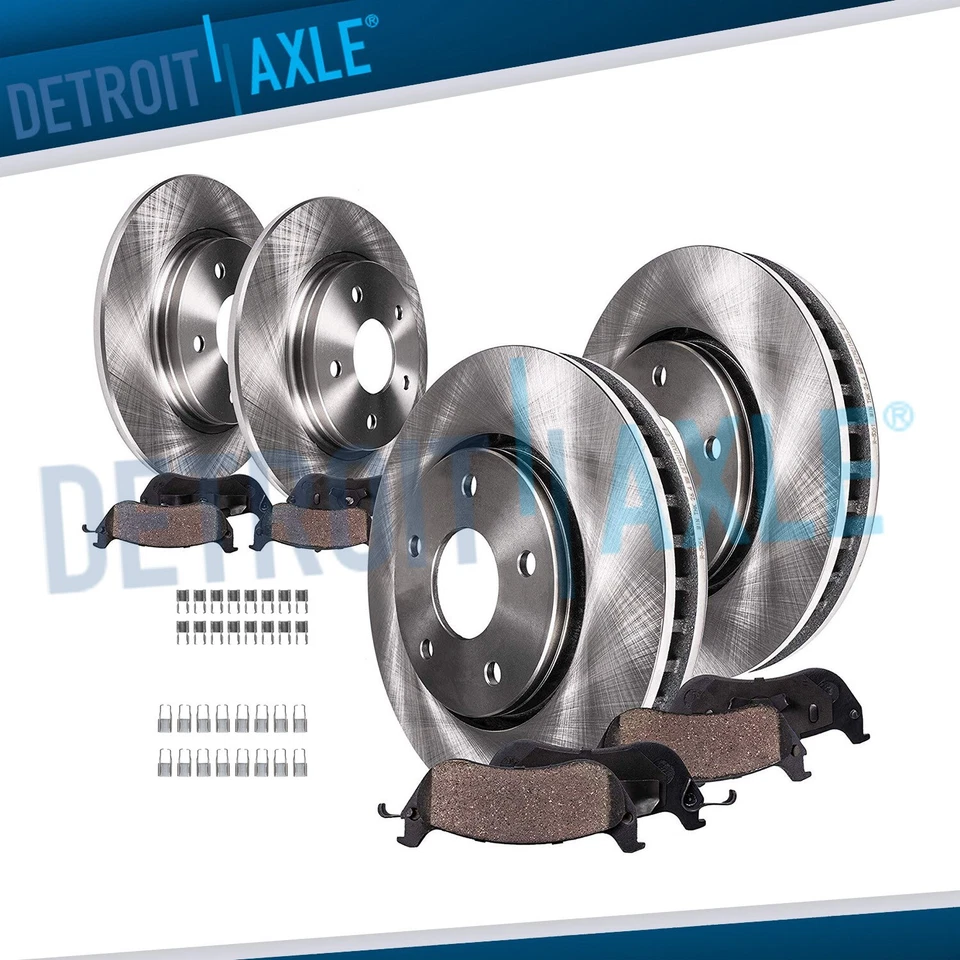 Front Rear Disc Rotors Brake Pads for Chrysler Concorde LHS 300M Dodge Intrepid - Image 1 of 4