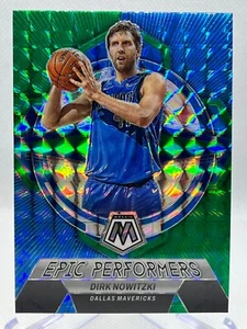 DIRK NOWITZKI 2022-23 Panini Mosaic #12 Epic Performers GREEN MOSAIC PRIZM - Bild 1 von 2