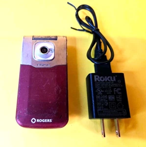 🔥ROGERS & CHATR ONLY🔥 NOKIA SUPERNOVA 7510a-b RED FLIP METALLIC PHONE 2G GSM - Picture 1 of 7