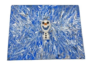 Olaf Frozen Original Painting Art By Aaron Goodwin 1/1 Canvas Size 11x14 - Picture 1 of 6