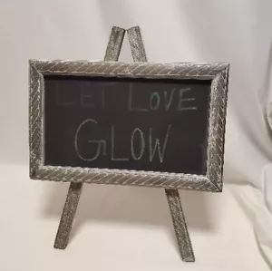 Easel Chalkboard Gray Rustic Tripod Table Top Project Peice - Picture 1 of 4