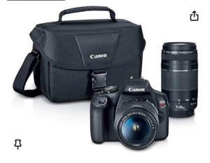 Canon EOS Rebel T7 DSLR Camera EF18-55mm   EF 75-300mm Lens  Premium Bundle - Picture 1 of 1