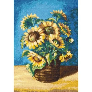 Kit point de croix Tournesols dans un panier 2040 Riolis - Imagen 1 de 7