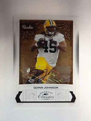 2009 Donruss Classics Quinn Johnson Green Bay Packers Auto RC #236 #'d 628/699 - Image 1 of 2