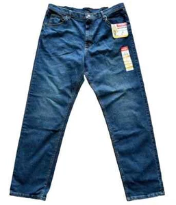 Nuevos pantalones de mezclilla Wrangler Five Star calce regular para hombre tallas cinco 100 % algodón talla 38x34. - Imagen 1 de 5