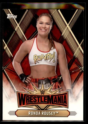 2019 Topps WWE Road to WrestleMania 35 Roster Insert #WM-8 Ronda Rousey - Image 1 of 2