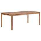 Patio Table 78.7"x39.4"x30.3" Solid Teak Wood Vidaxl