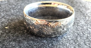 Vintage F.M.Co Finberg 1" breites Sterlingsilber Armreif Armband - Bild 1 von 10