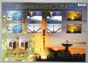 STH. AFRICA STAMP SHEET SATELLITES ISSUED 2011 - Picture 1 of 10