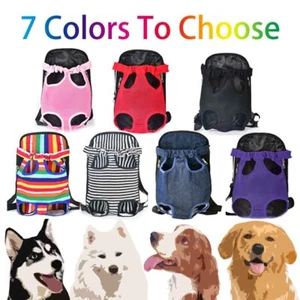 Haustier Rucksack Tragetasche für Hunde Katzen Doppelschulter Outdoor Reisekomfort - Bild 1 von 25
