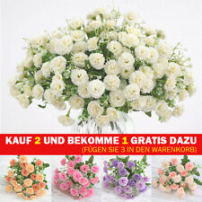 20 Köpfe Künstliche Blumenstrauß Seiden Kunstblumen Pflanzen Party Hochzeit Deko