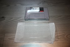 X25 boxes of plastic protectors super nintendo ntsc us loose crystal box