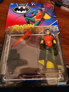 1991 ROBIN Action Figure - Batman Returns - Launching Grappling Hook Kenner MOC - Picture 1 of 9