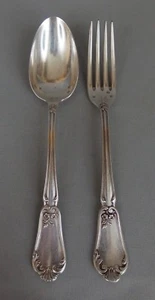 couverts de présentation / exposition catalogue numérotés 44 métal argenté 19ème - Imagen 1 de 1