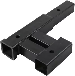 4000 LB Dual 2" Trailer Hitch Receiver Rise-Drop Adapter Extender Extension Tow - Foto 1 di 5