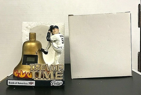 2007 San Diego Padres SGA Trevor Hoffman Hells Bells Time Desk Clock NIB Cover