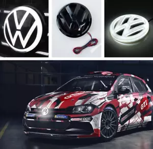 Black LED Illuminated Dynamic Grille Emblem for 15-20 VW Golf MK6 MK7 MK7.5 - Foto 1 di 3