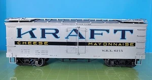 S01: Aristo Craft No. 6215 Kraft Reefer escala G - Ruedas de metal - Faltan acopladores - Imagen 1 de 8