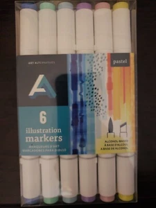 Art Alternatives Illustrationsmarker 6 kt - Pastelltöne - Brandneu mit kostenlosem Versand - Bild 1 von 2