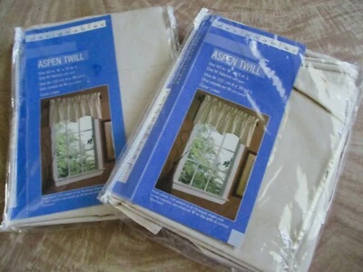 2 Aspen Twill Designables Valances in package light linen color - Image 1 of 3