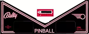 Bally Space Invaders Pinball Machine Apron Decal Set - Picture 1 of 1