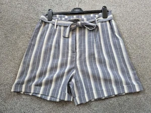 Next Striped Summer Shorts Size 14 New With Tags - Picture 1 of 5