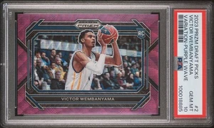 Victor Wembanyama Panini Prizm 2023 selecciones de draft radiocontrol variación púrpura PSA 10 Spurs - Imagen 1 de 2