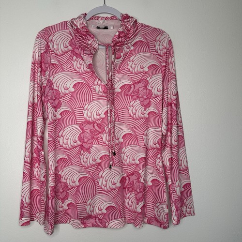 VETEMENTS Felpa con cappuccio Jean Pierre Klifa Beach donna taglia M pullover rosa strappo marea golf