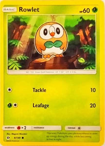 Rowlet 9/149 SM Base Set Regular - Picture 1 of 2