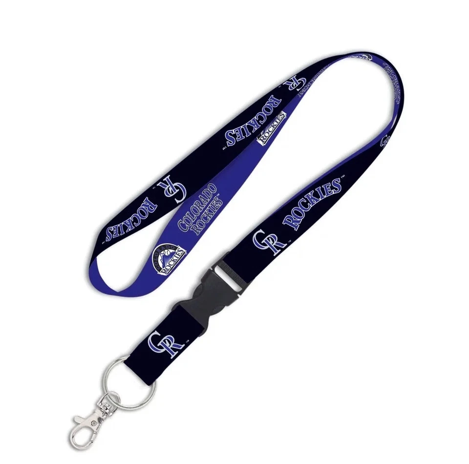 Colorado Rockies Lanyard with Detachable Buckle Two Color - Special Order - Image 1 of 1