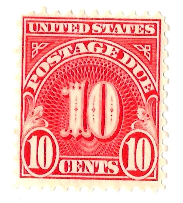 EAS_STAMPS US POSTAGE DUE #J- 84 MH - Image 1 of 1