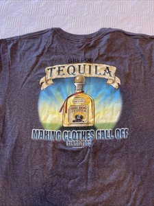 Große Hunde Tequila Kleidung herstellen fallen aus T-Shirt Herren groß blau lustig Grafik - Bild 1 von 5