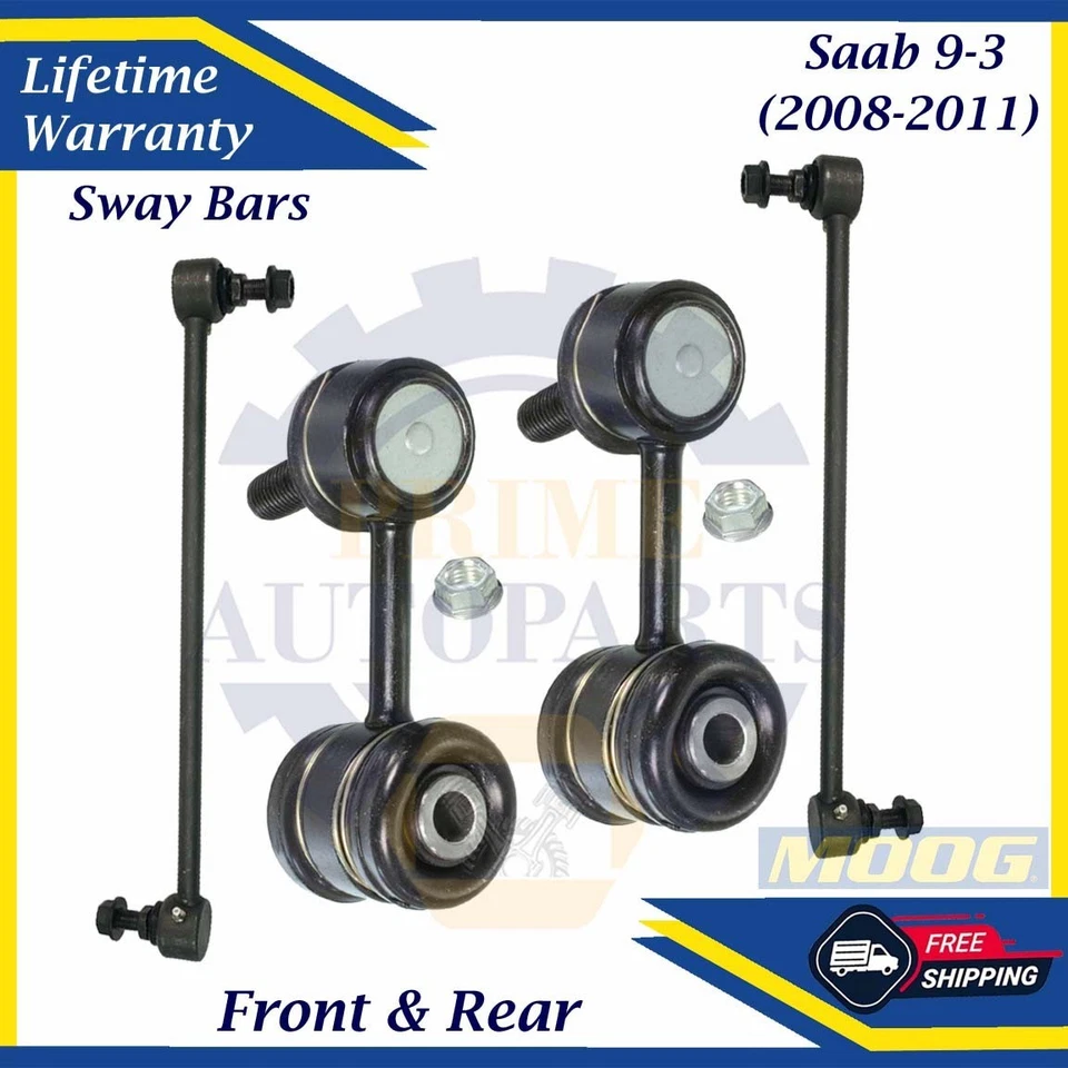 Barra estabilizadora delantera y trasera MOOG OEM para SAAB 9-3 2008-2011 fuera de stock Foto 1 de 4