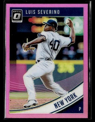 2018 Donruss Optic #117 Luis Severino Pink Card New York Yankees - Image 1 of 2