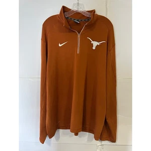 Nike Dri-FIT Texas Longhorns Pullover Naranja Cuarto Cremallera XXL - Imagen 1 de 5