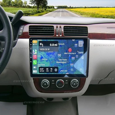 10.1'' Car Radio Stereo For Chevrolet Impala 2006-2012 Android 13 CarPlay GPS BT Foto 1 de 4