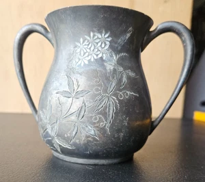 PLATO TRIPLE PLATA AZUCARERO HOMAN SILVER PLATE CO. DECORACIÓN FLORAL ORNAMENTADA - Imagen 1 de 8