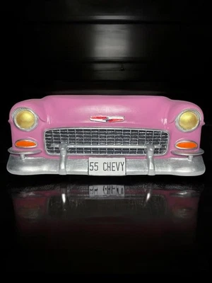 1955 Chevy Car Front Sculpture Iconic Pink Classic Car Décor  Hand-Finished  - Image 1 of 4