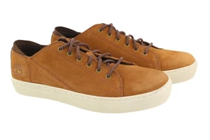 Timberland A41AQ Herren Sneakers EU43.5/44 Braunes Leder Niedrig Top Geschnürt - Bild 1 von 15