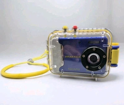 Praktica 5.0 Megapixels Aquapix In Waterproof Housing Case & Strap, Tested - Image 1 of 4