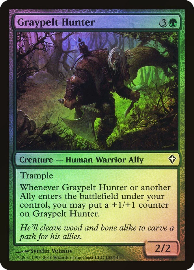 MTG FOIL Graypelt Hunter  - Worldwake #103 - Image 1 of 1