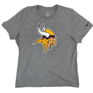 Nike Minnesota Vikings NFL USA Grey Short Sleeve T-Shirt Men's Size XL - Picture 1 of 13