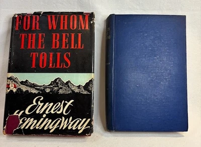 E.Hemingway For Whom the Bell Tolls 1940 1st Blakiston+ Winner Take Nothing 1934 Foto 1 de 4